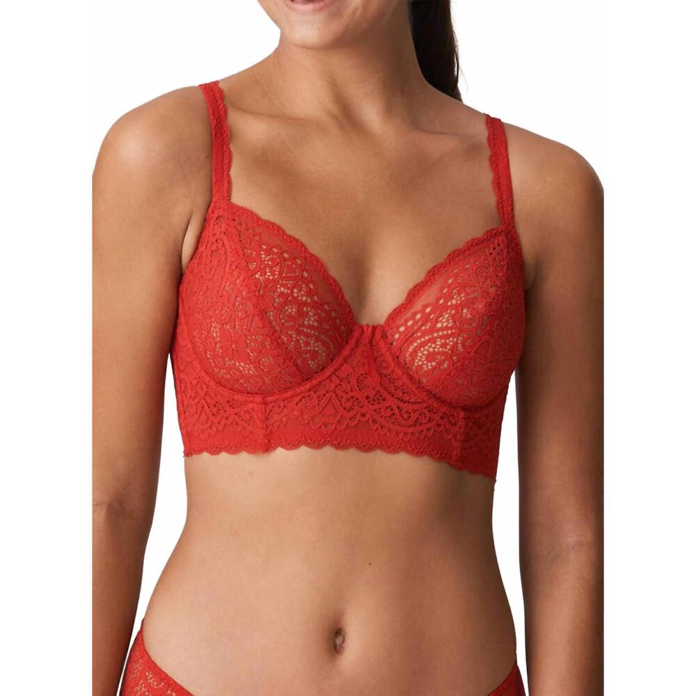 NEW TWIST i do longline bra in scarlet